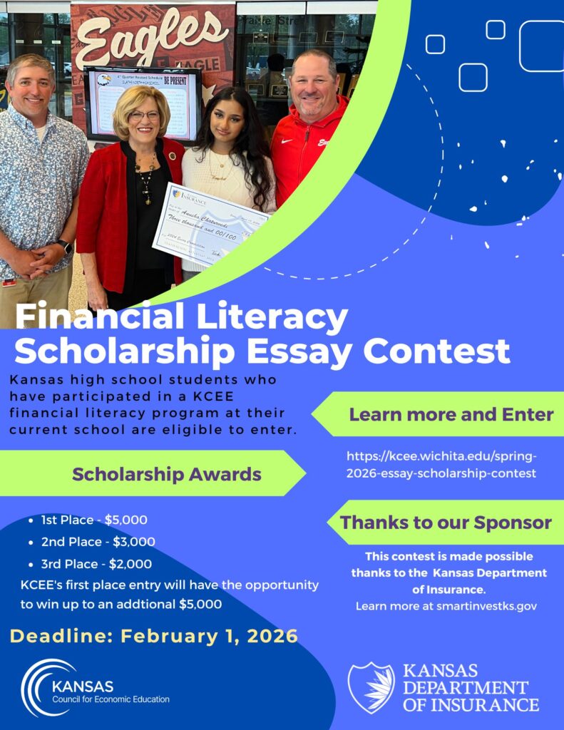 Financial Literacy Scholarship Essay Contest Flyer