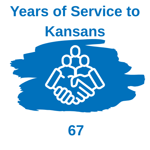 Years of Service to Kansans: 67